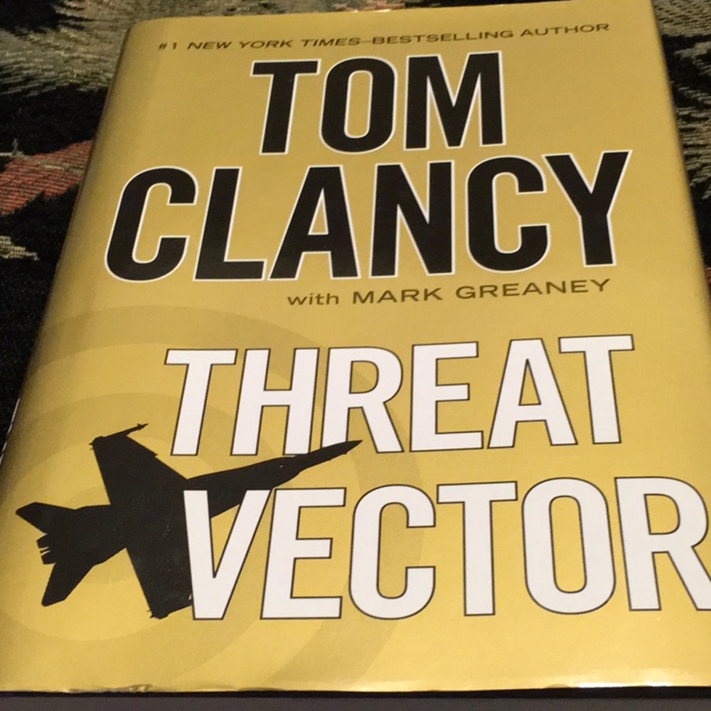 TOM CLANCY, MYSTERY/Thriller,Threat Vector,NWT, Hardcover